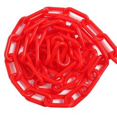 警戒線塑膠鏈 紅色 8mm*25m, 1個