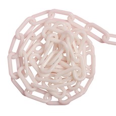 護欄線塑膠鏈 白色 8mm*25m, 1個