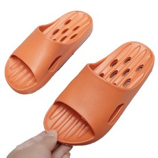 Karis Holder 條紋浴室拖鞋 橘色, 1個