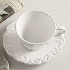 COTE TABLE Trianon 茶杯+碟套組, 白色的, 1套