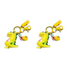 恐龍情侶Tboli鑰匙圈, 檸檬綠, 2個