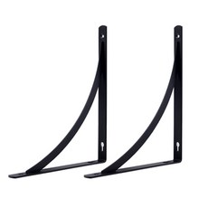E.T.SHOP 半月形層架 大型 2入組, 黑色, 1個
