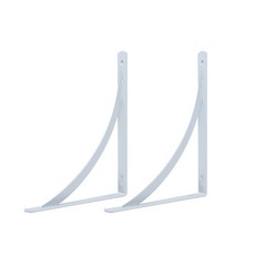 E.T.SHOP 半月形層架 大型 2入組, 白色, 1個