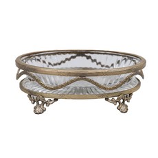 W101 橢圓形古董肥皂碟, 金子, 1個