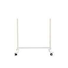 휴그린 이동형 컬러보드 양면 자석 게시판 스탠드, 화이트프레임