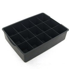 LIVING HAPPY 15格內衣收納盒 灰色, 1個