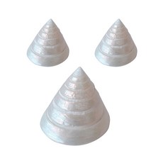 復古風珍珠蝸牛貝殼擺飾 3入, 單一顏色