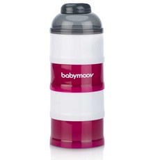 babymoov 4層奶粉儲存盒, 勃根地紅, 1組