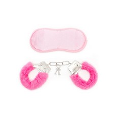 素色眼罩+手銬組, 粉色的, 1套