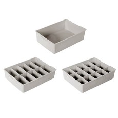 Roomt 內衣收納袋 3 件套灰色, 灰色, 1套