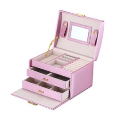 TCR雙抽屜飾品收納盒 紫色, 1個