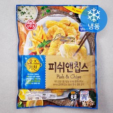 오즈키친 피쉬 앤 칩스 (냉동), 380g, 1팩