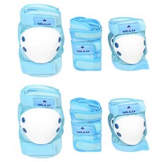 VLLU 孩童直排輪護具 3種 2入組, 藍色