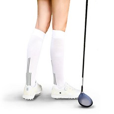 Pantarong Socks 防滑高爾夫襪, 白色的
