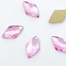 메이브라운 대용량 다이아 네일파츠 6x10mm 50p, 핑크, 50개