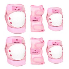 VLLU 孩童直排輪護具 3種 2入組, 粉色的