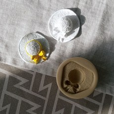 ANGLE THING 波西米亞風蕾絲帽矽膠模具, 單一顏色