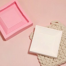 階梯型四角方形矽膠模具, 單一顏色