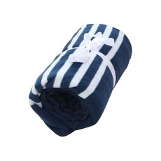 條紋印花鈕扣毛毯