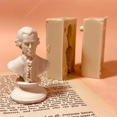 AngleThing 莫扎特音樂家雙面立體矽膠模具, 單色