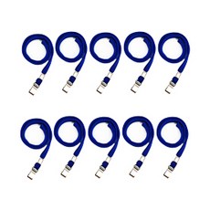 單圈項鍊繩, 10個, 藍色