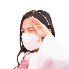 ILE 쿼드 아동용 마스크 S, 1개입, 1개, 화이트