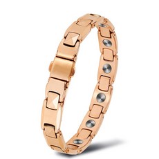 男士鍺手鍊 玫瑰金, 1個