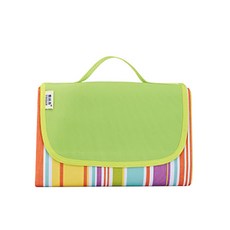 Market A 野餐防水PVC感性地墊漢江郊遊牛津中號墊, 彩虹