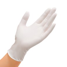 SARAYA 乳膠手套白色 M, 白色, 1盒