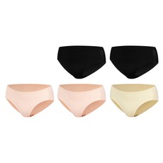 세븐어클락 쿨링스판 햄라인 누디 노라인 실켓 냉감 팬티 베이지 + 블랙 2p + 연핑크 2p + 선물박스