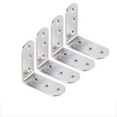 ETShop 圓形不鏽鋼角鐵 基本款 大型 85 x 85 x 38mm, 4個