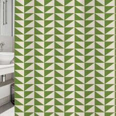 浴簾 sc84+不鏽鋼掛鉤 12入+掛桿 白色組合, 1套