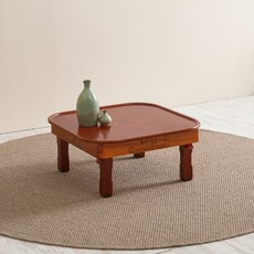 Honigitdeun Jo Eunsaesang Namwon 鑲嵌普通橢圓形餐桌 450 x 450 mm, 棗