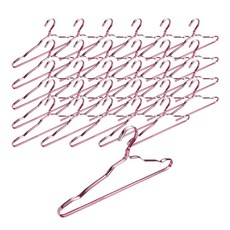 鋁製簡約衣架, 玫瑰金, 30個