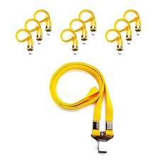 名片夾吊繩, 黃色的, 10個
