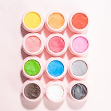 黏土凝膠黏土 12種組, 混色, 1套