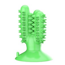 狗三合一牙刷玩具, 綠色, 1個