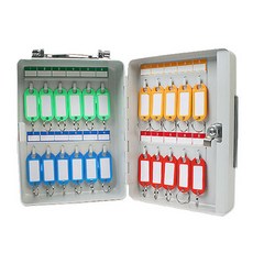 附把手高級型鑰匙保管箱 22格 KH-22, 淺灰色, 1個