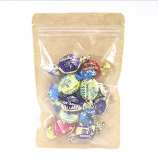 正面透明背面牛皮紙夾鏈袋 20號 20 x 30 cm, 100入, 1個