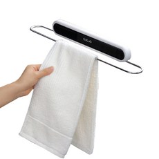 Salrim Manyeo 多用途粘性不銹鋼毛巾架 M + 膠帶, 黑色的, 1個