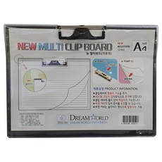 Dream World 新多功能橫式A4文件板夾, 什錦色, 1個