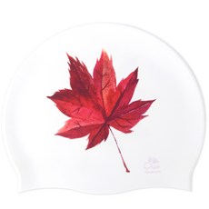 DoudaSwim 楓木矽膠泳帽, 白色的