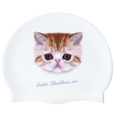 Duda Swim 短髮矽膠泳帽, 白色的