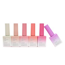 KENZICO 綜合造型指甲油組 NS201~206 6入, 混色, 10克, 1套