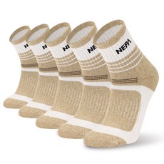 NEPA 女子遠足重型木製襪子5便士, 米色