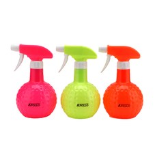 韓國 APOLLO 高爾夫球噴霧器 500ml x 3件組, 黃色, 粉紅色, 橘色, 1套