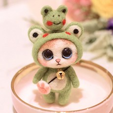 bluering DIY不織布材料包, 青蛙貓咪, 1套