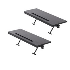 모니터 공간활용 선반 고급형, 블랙, 2개