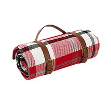 DEEPNESS 情感防水野餐墊, 大檢查紅色