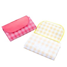 格紋野餐墊 2入, 混合